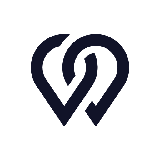 MatchQuest two-pin heart app icon